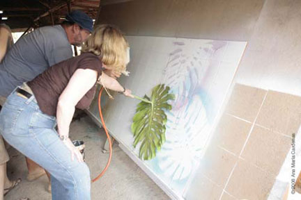 Installation of Kaleidoscope Exhibition at Jefferson School, St. Louis, MO, April-June 2005